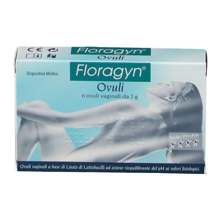 Floragyn Ovuli Vaginali Riequilibranti pH 2g 6 Pezzi - Floragyn