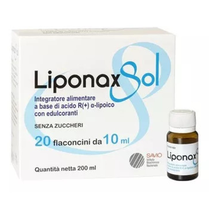 Liponax Soluzione Integratore Energetico 20 Flaconcini da 10ml - I.B.N. SAVIO Liponax Soluzione Integratore Energetico 20 Flaconcini da 10ml - I.B.N. SAVIO