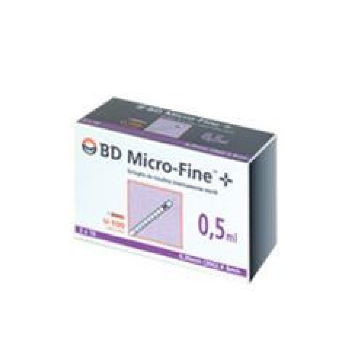Siringhe Insulina BD Micro-Fine+ 0,5 ml G30 30 Pezzi - Corman Siringhe Insulina BD Micro-Fine+ 0,5 ml G30 30 Pezzi - Corman