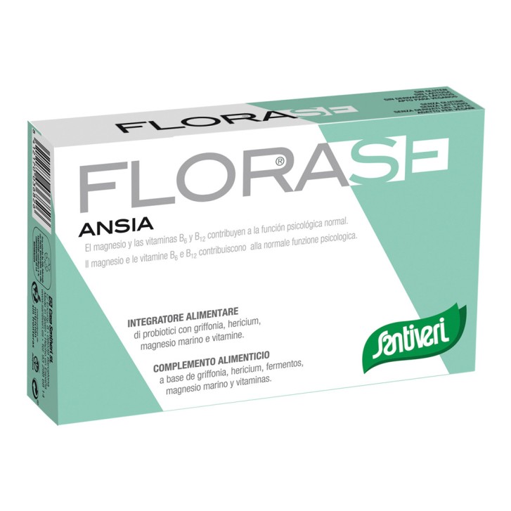 Florase Ansia Integratore per Rilassamento e Benessere Mentale 40 Capsule - Santiveri