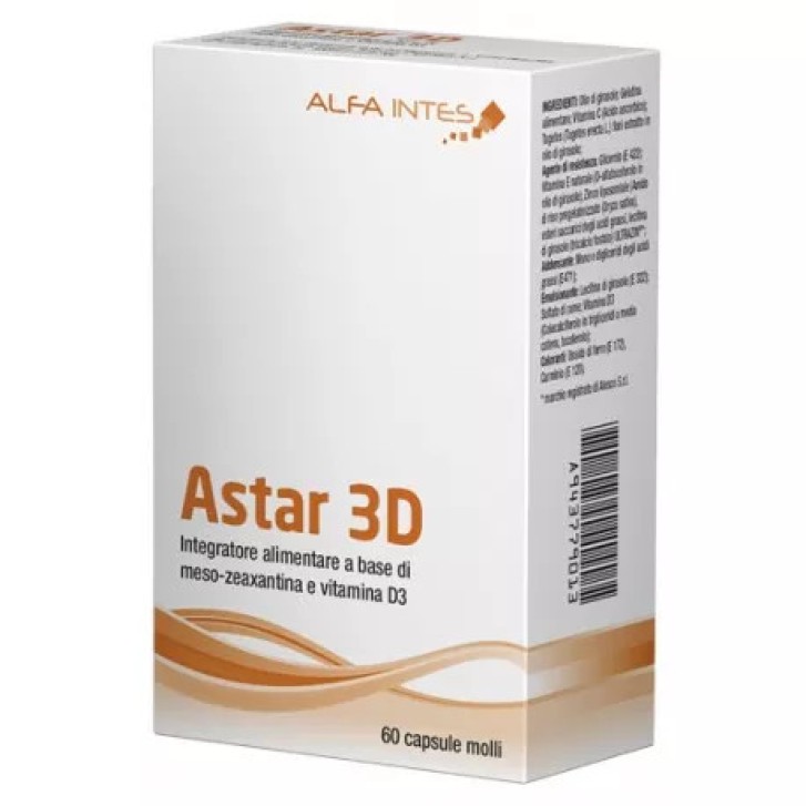 Astar 3D Integratore Alimentare per la Vista 60 Capsule Molli - Alfa Intes Astar 3D Integratore Alimentare per la Vista 60 Capsule Molli - Alfa Intes