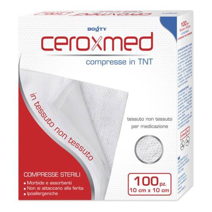 Garza TNT Ceroxmed Compresse 10x10 cm 100 Pezzi - Ceroxmed