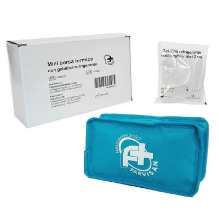 Borsello Porta Insulina Mini Borsa Termica con Gel Refrigerante 17,5x10,5 cm - Farvisan