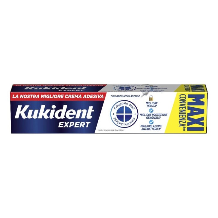 Crema Adesiva Protesi Dentali Lunga Tenuta Kukident Expert 57g - Kukident
