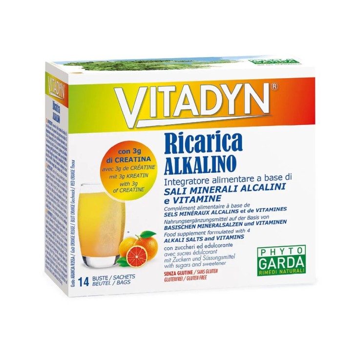 Vitadyn Ricarica Alcalino Integratore Sali Minerali 14 Bustine - Vitadyn Vitadyn Ricarica Alcalino Integratore Sali Minerali 14 Bustine - Vitadyn