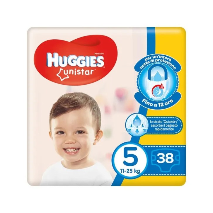 Pannolini Taglia 5 Grande 38 Pezzi - Huggies