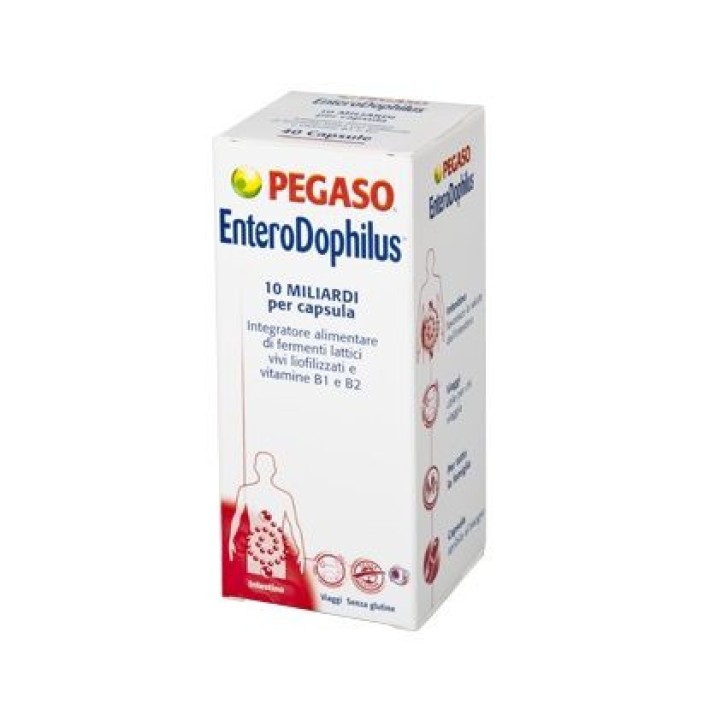 Enterodophilus Integratore Flora Batterica Intestinale 40 Capsule - Pegaso Enterodophilus Integratore Flora Batterica Intestinale 40 Capsule - Pegaso