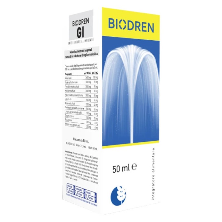 Biodren Gi Soluzione Idroalcolica Integratore Benessere Intestinale 50ml - Biogroup
