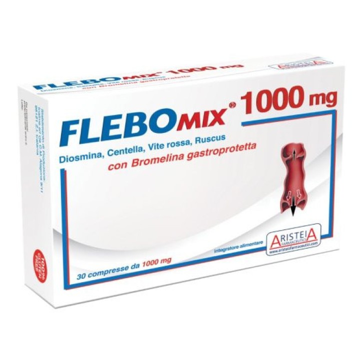Flebomix 1000mg Integratore Funzionalità Microcircolo 30 Compresse - Aristeia Farmaceutici