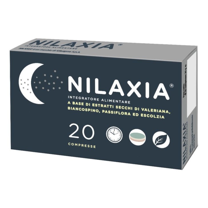 Nilaxia Integratore Alimentare Multistrato per Sonno e Benessere Mentale 20 Compresse - Nilaxia