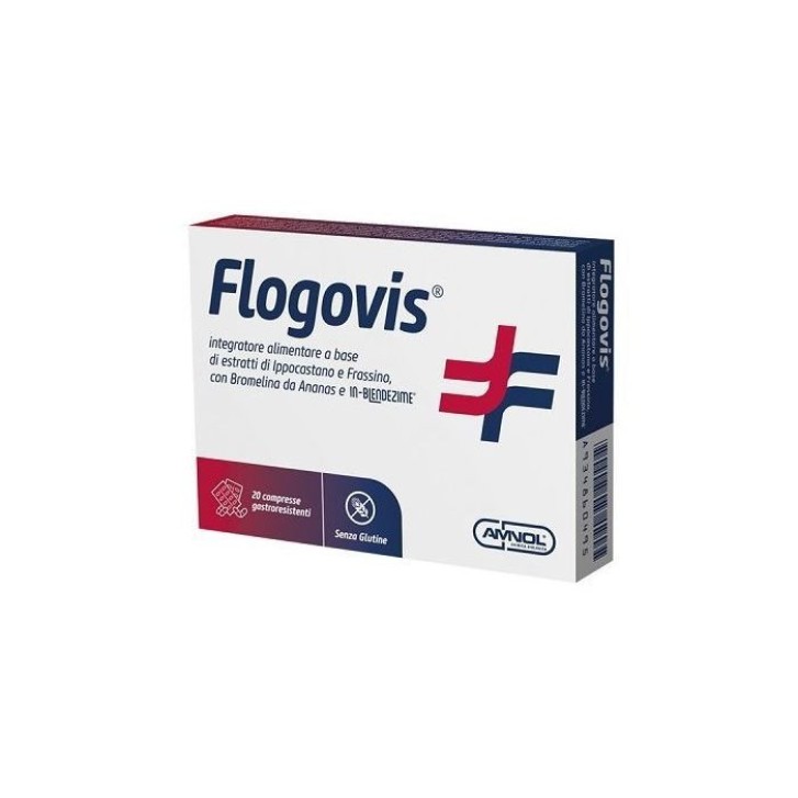 Flogovis Integratore Alimentare per Microcircolo e Drenaggio 20 Compresse - Amnol
