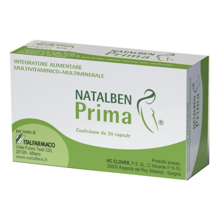Natalben Prima Integratore Multivitaminico e Multiminerale 30 Capsule - Natalben Natalben Prima Integratore Multivitaminico e Multiminerale 30 Capsule - Natalben