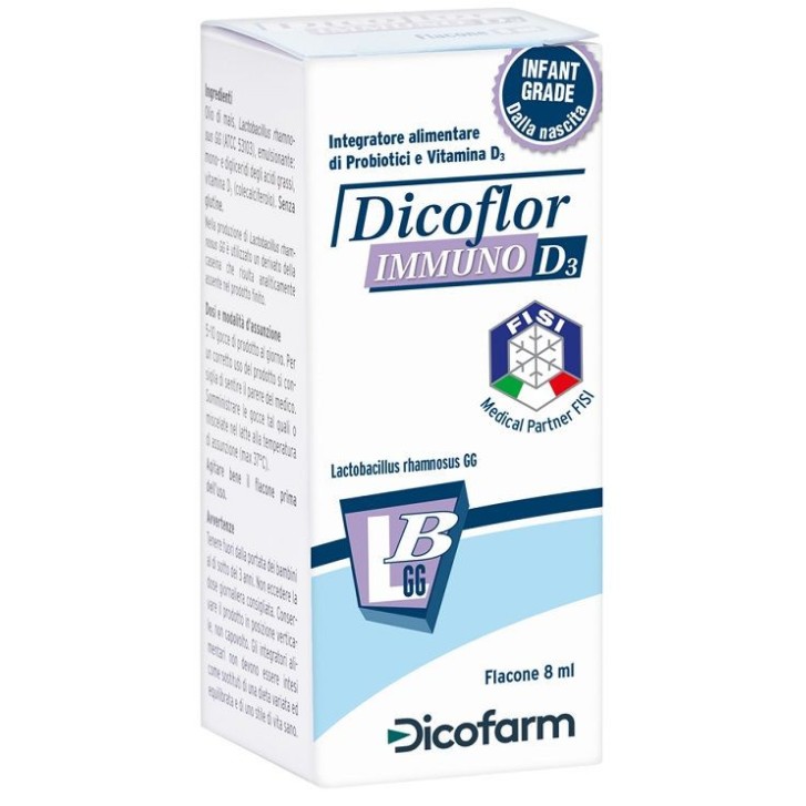 Dicoflor Immuno D3 Integratore per Sistema Immunitario 8ml - Dicoflor