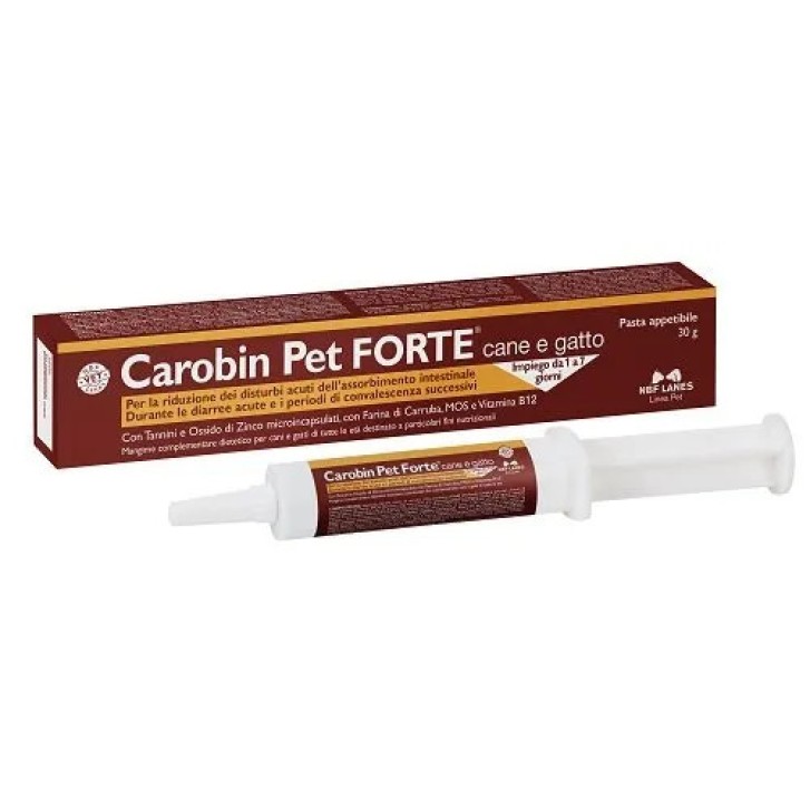 Carobin Pet Forte Pasta per Cani e Gatti Supporto Intestinale 30g - N.B.F. Lanes Carobin Pet Forte Pasta per Cani e Gatti Supporto Intestinale 30g - N.B.F. Lanes