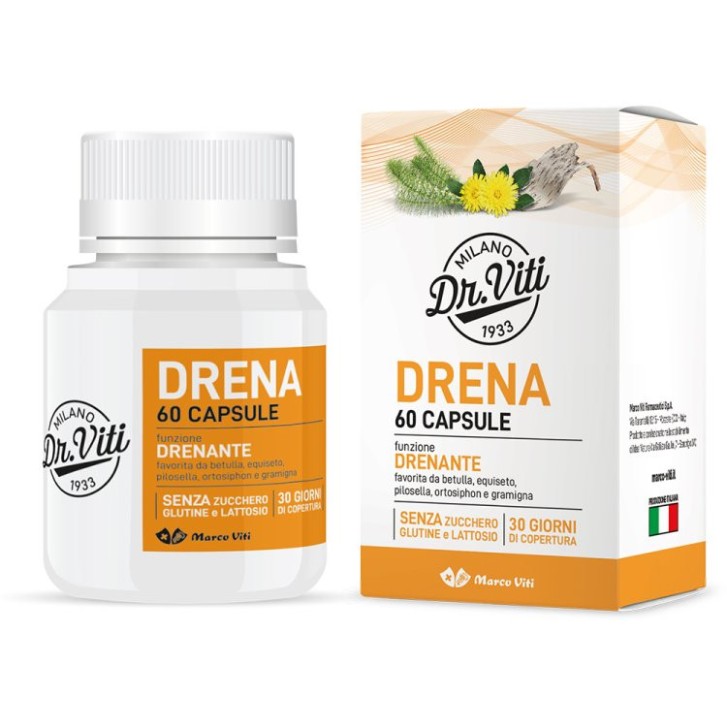 Drena Forte Integratore Alimentare Drenante 60 Capsule - Marco Viti