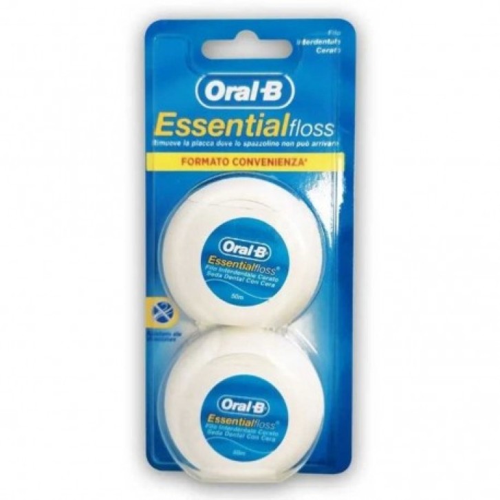 Oral-B Essential Floss Filo Interdentale Cerato 2x50m - Oral-B