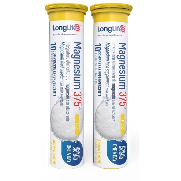 Magnesium 375 Fizz LongLife Integratore Magnesio 20 Compresse Effervescenti - LongLife