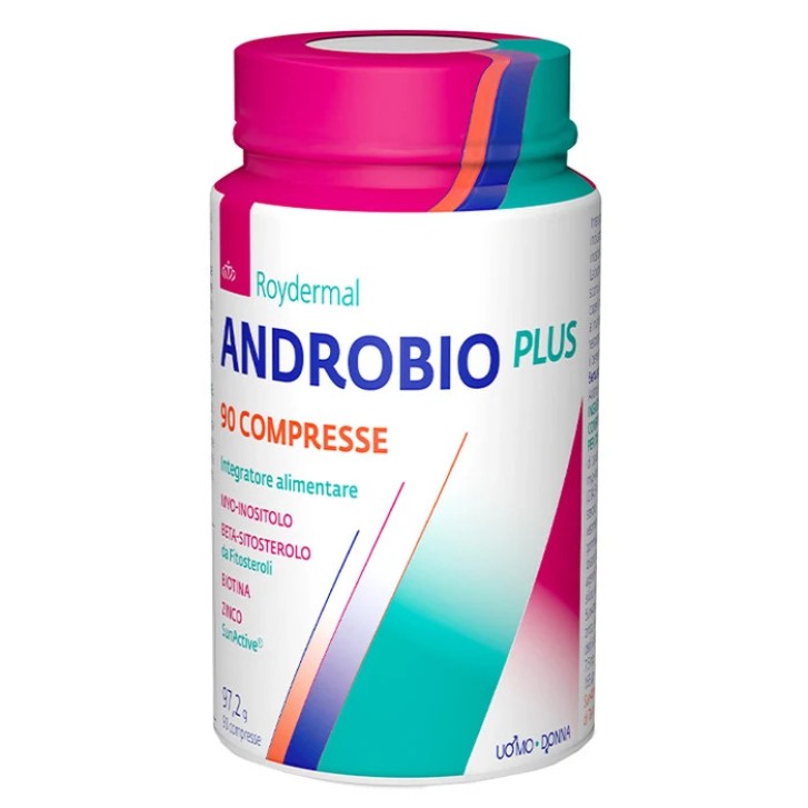 Androbio Plus Integratore Alimentare 90 Compresse - Roydermal Androbio Plus Integratore Alimentare 90 Compresse - Roydermal