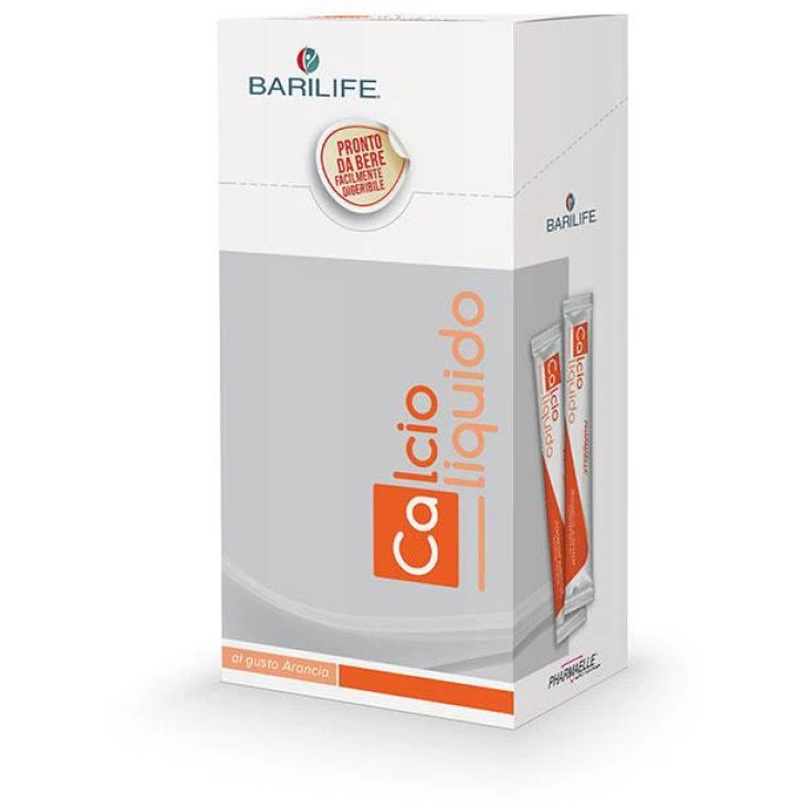 Barilife Calcioliquido Integratore di Calcio Vitamina D3 K2 e Magnesio 15 Stick - Pharmaelle
