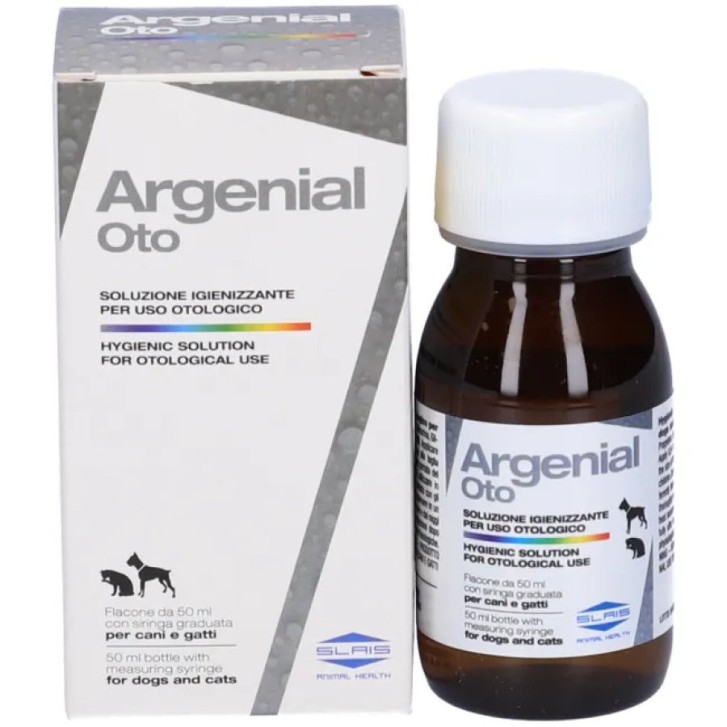 Argenial Oto Soluzione Igienizzante Cani e Gatti 50ml - Slais Argenial Oto Soluzione Igienizzante Cani e Gatti 50ml - Slais