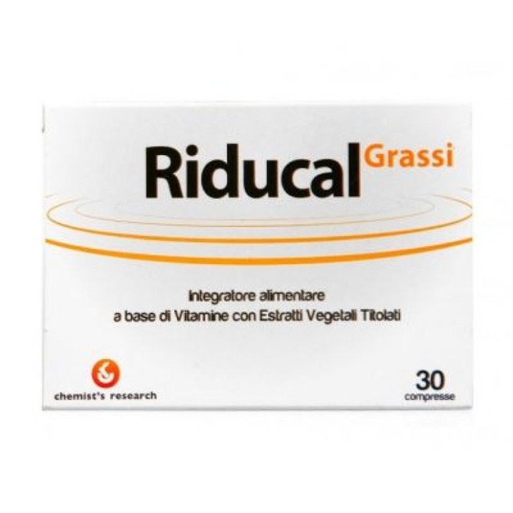 Riducal Grassi Integratore Alimentare per Controllo Peso 30 Compresse - Riducal