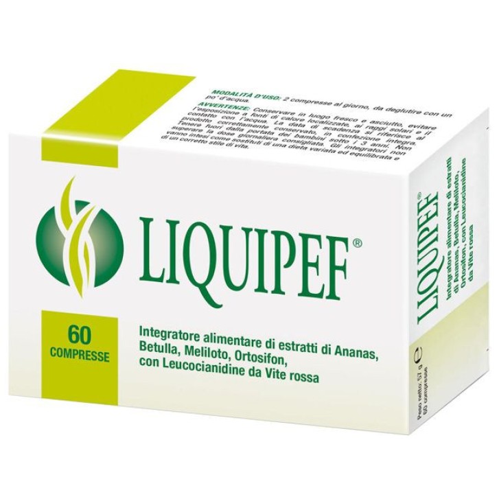 Liquipef Integratore Drenante Microcircolo 60 Compresse - Natural Bradel