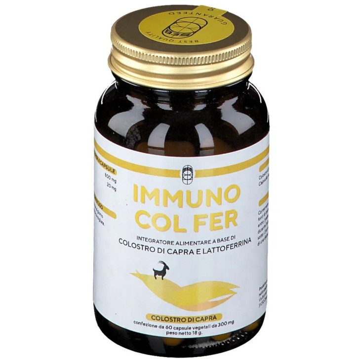 Immuno Col Fer Colostro di Capra Integratore 60 Capsule Vegetali - Punto Salute e Benessere Immuno Col Fer Colostro di Capra Integratore 60 Capsule Vegetali - Punto Salute e Benessere