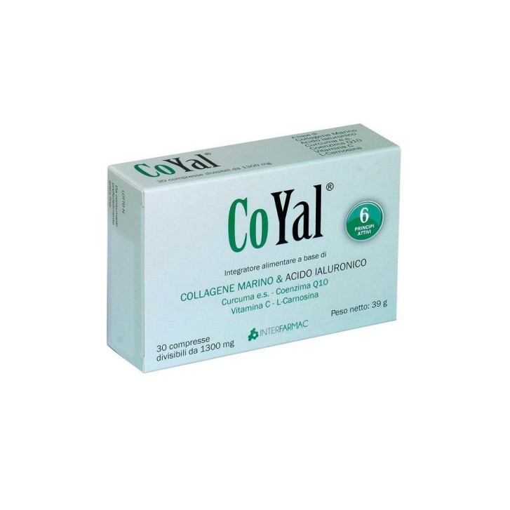 Coyal 30 Compresse Gastroprotette Integratore Collagene e Acido Ialuronico - Interfarmac