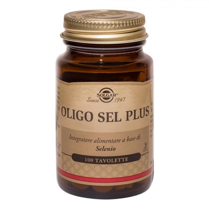 Oligo Sel Plus Integratore di Selenio 100 Tavolette - Solgar