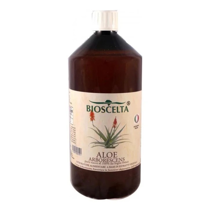 Aloe Arborescens Puro Succo 1L Integratore per Digestione e Fegato - Natur-Farma Aloe Arborescens Puro Succo 1L Integratore per Digestione e Fegato - Natur-Farma