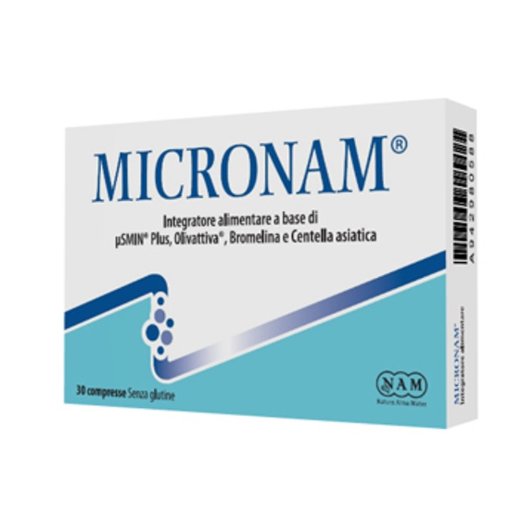 Micronam Integratore Alimentare per Circolazione e Microcircolo 30 Compresse - MICRONAM