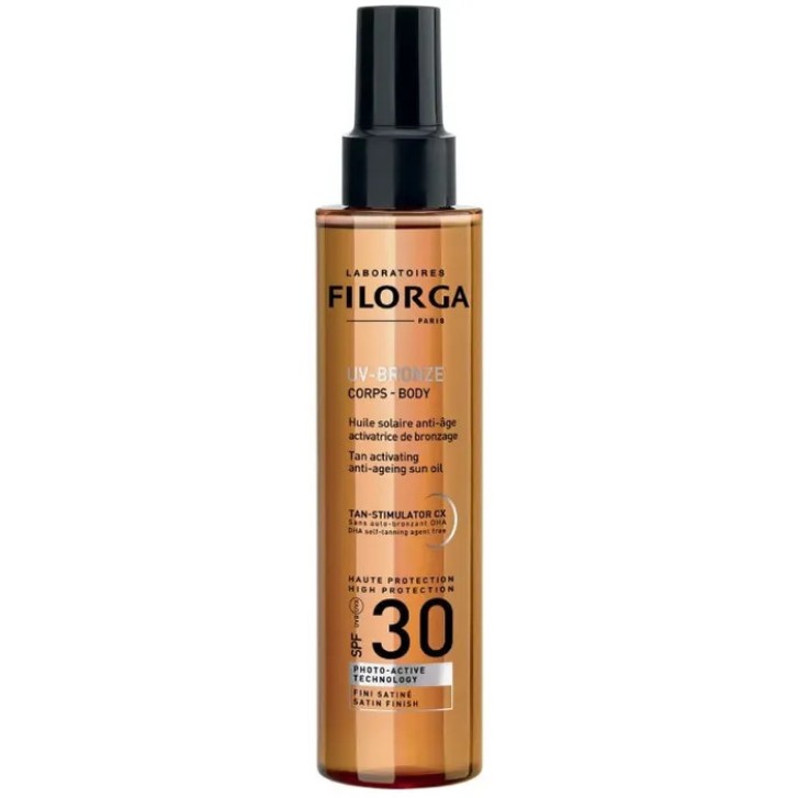 Olio Solare Anti-Età Acceleratore Abbronzatura SPF 30 150ml - Filorga