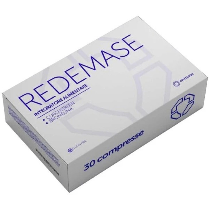 Redemase Integratore Bromelina e Curcuma 30 Compresse - Ophtagon