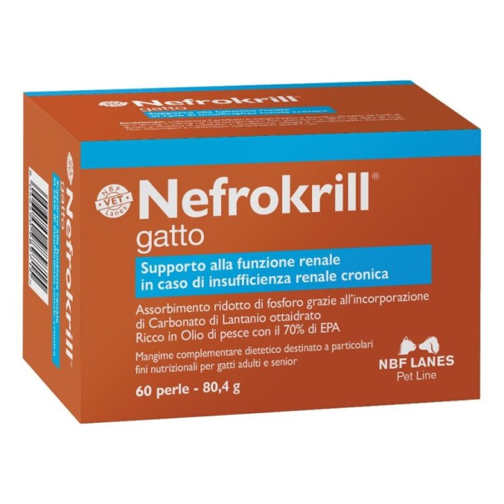 Nefrokrill Gatto Integratore 60 Perle - N.B.F. Lanes Srl