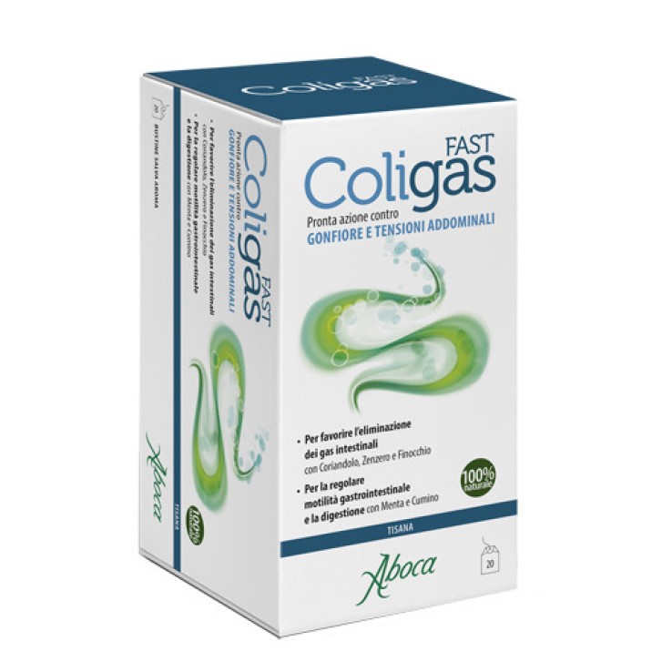 Coligas Fast Tisana per Gonfiore Addominale 20 Bustine - Coligas