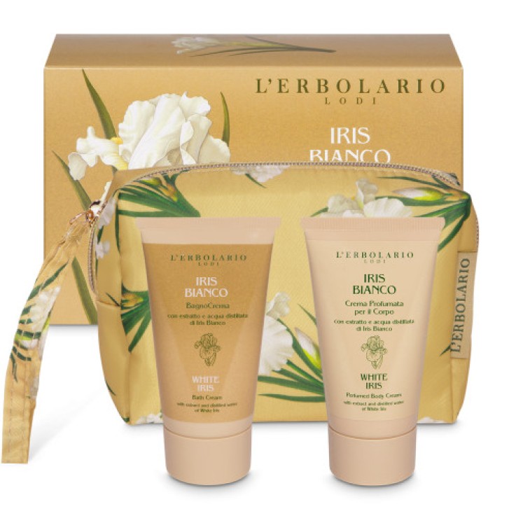 L\'Erbolario Iris Bianco Mini Beauty Case Petalo con Profumo 15ml e Crema Corpo 75ml - L\'Erbolario L\'Erbolario Iris Bianco Mini Beauty Case Petalo con Profumo 15ml e Crema Corpo 75ml - L\'Erbolario