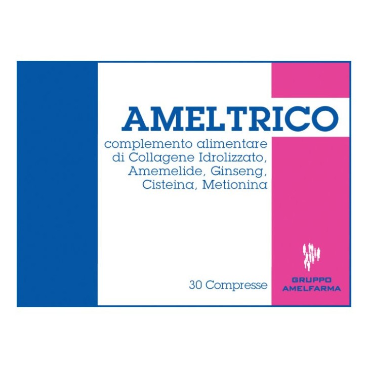 Ameltrico Integratore a Base di Collagene 30 Compresse - Gruppo Amelfarma Ameltrico Integratore a Base di Collagene 30 Compresse - Gruppo Amelfarma