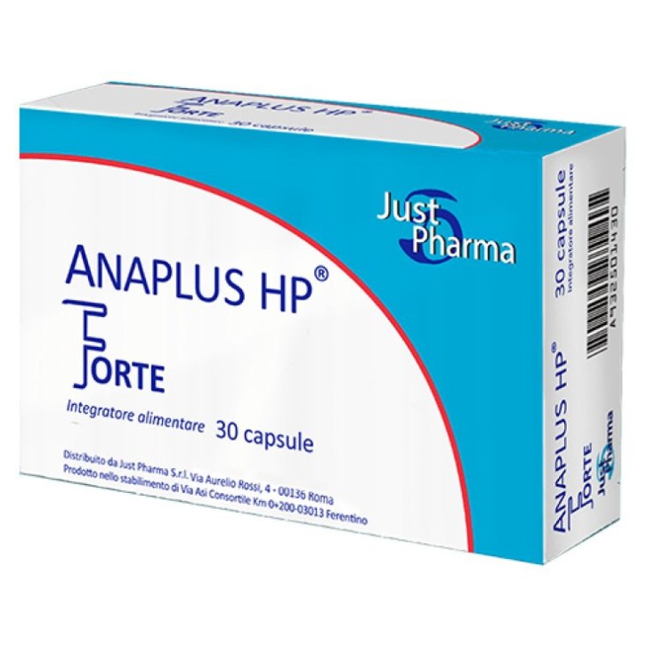 Anaplus HP Forte Integratore con N-acetil Cisteina, Acido Alfa-Lipoico 30 Capsule - Just Pharma Anaplus HP Forte Integratore con N-acetil Cisteina, Acido Alfa-Lipoico 30 Capsule - Just Pharma