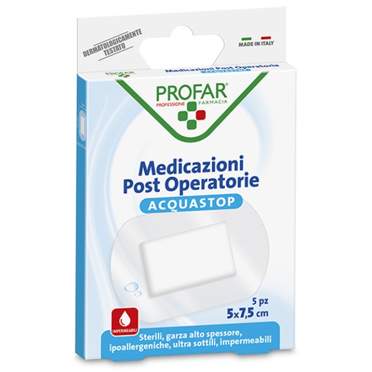 Acquastop Medicazione Post Operatoria 5x7,5 cm - Profar