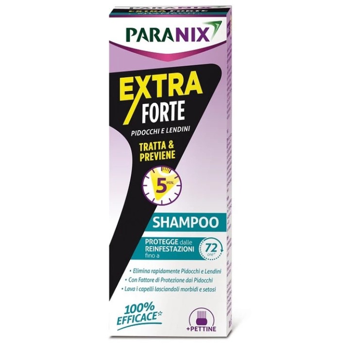 Shampoo Extra Forte Trattamento Pidocchi e Lendini 200ml - Paranix