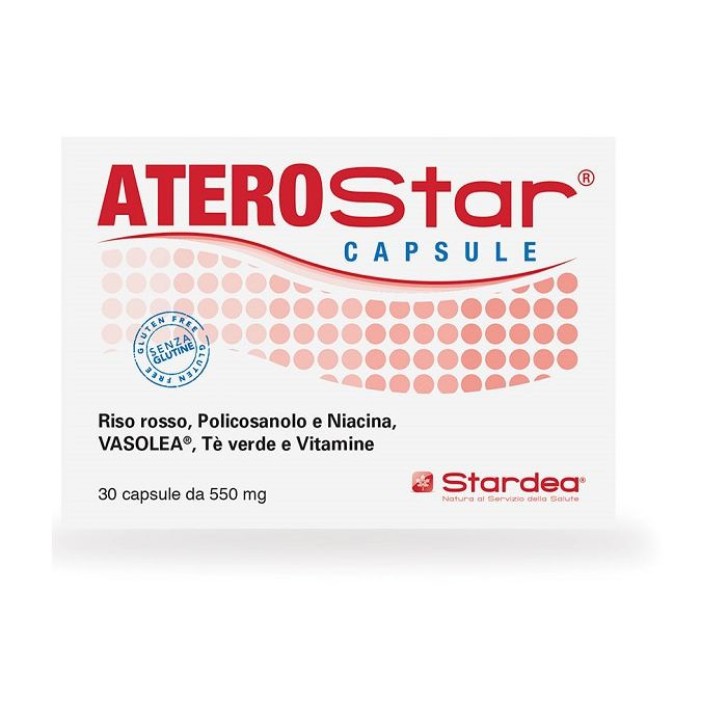 Aterostar Integratore Alimentare per Colesterolo 30 Capsule - Stardea Aterostar Integratore Alimentare per Colesterolo 30 Capsule - Stardea