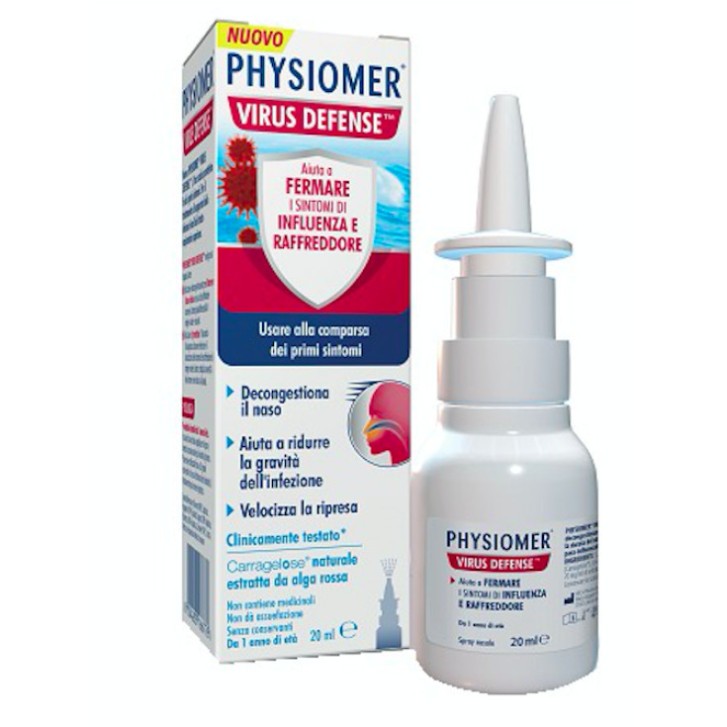 Physiomer Virus Defense Soluzione Nasale per Raffreddore 20ml - Physiomer