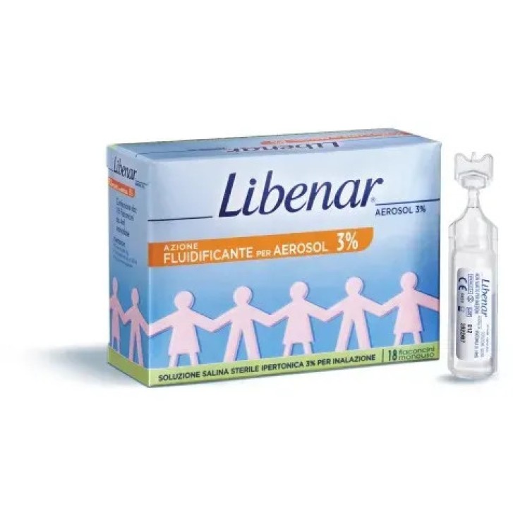 Libenar Aerosol 3% Soluzione Salina Ipertonica 30 Flaconcini - Libenar