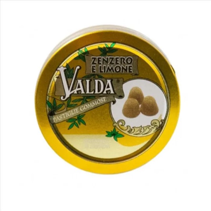 Valda Pastiglie Gommose Zenzero e Limone per la Gola 50 g - Valda