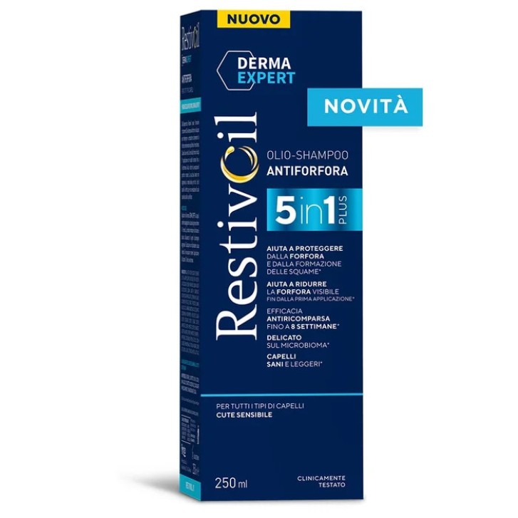 Shampoo Antiforfora 5 in 1 Restiv-Oil Derma Expert 250 ml - Restiv-Oil