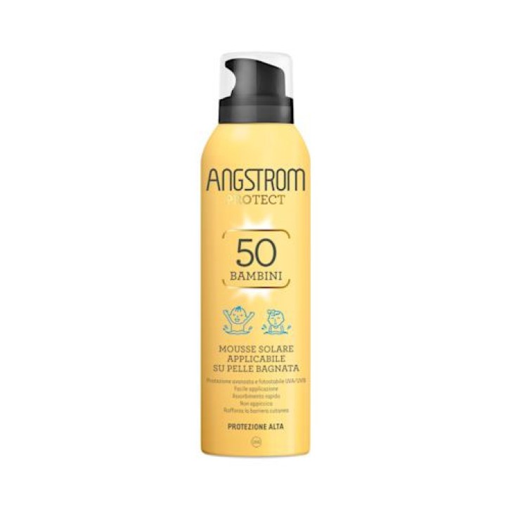 Mousse Solare Bambini SPF50 150ml - Angstrom Mousse Solare Bambini SPF50 150ml - Angstrom
