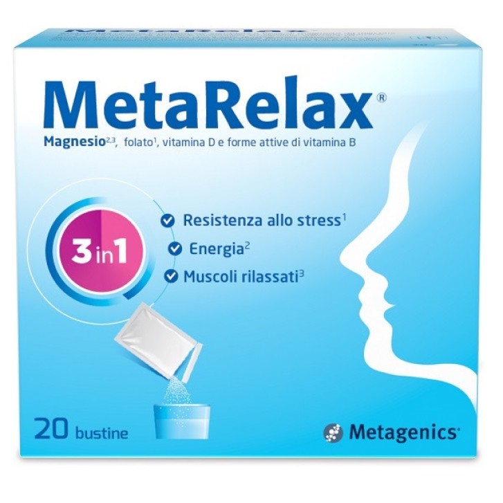Metarelax Integratore Alimentare per Stanchezza e Stress 20 Bustine - Metarelax