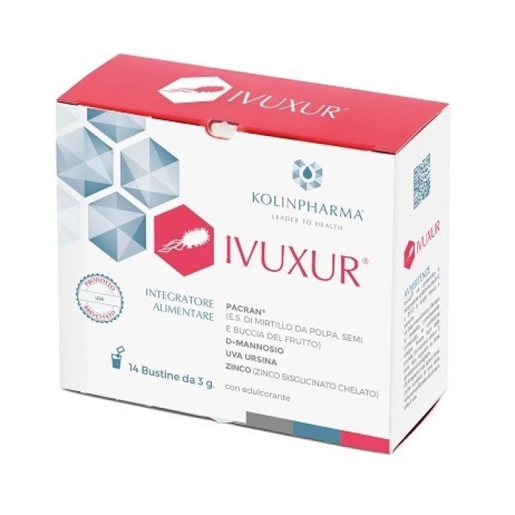 Ivuxur Integratore Alimentare Vie Urinarie 14 Bustine - Kolinpharma Ivuxur Integratore Alimentare Vie Urinarie 14 Bustine - Kolinpharma