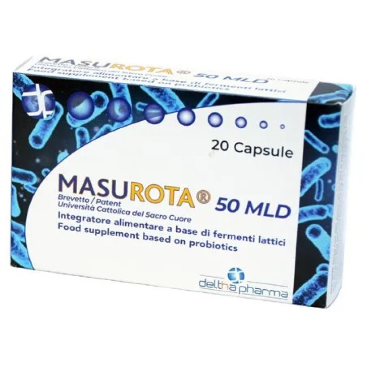 Masurota 50 MLD Integratore Flora Intestinale 20 Capsule - Deltha Pharma