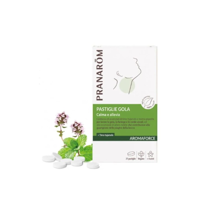 Aforce Gola Pastiglie per Gola e Corde Vocali 21 Pastiglie - Pranarom Aforce Gola Pastiglie per Gola e Corde Vocali 21 Pastiglie - Pranarom